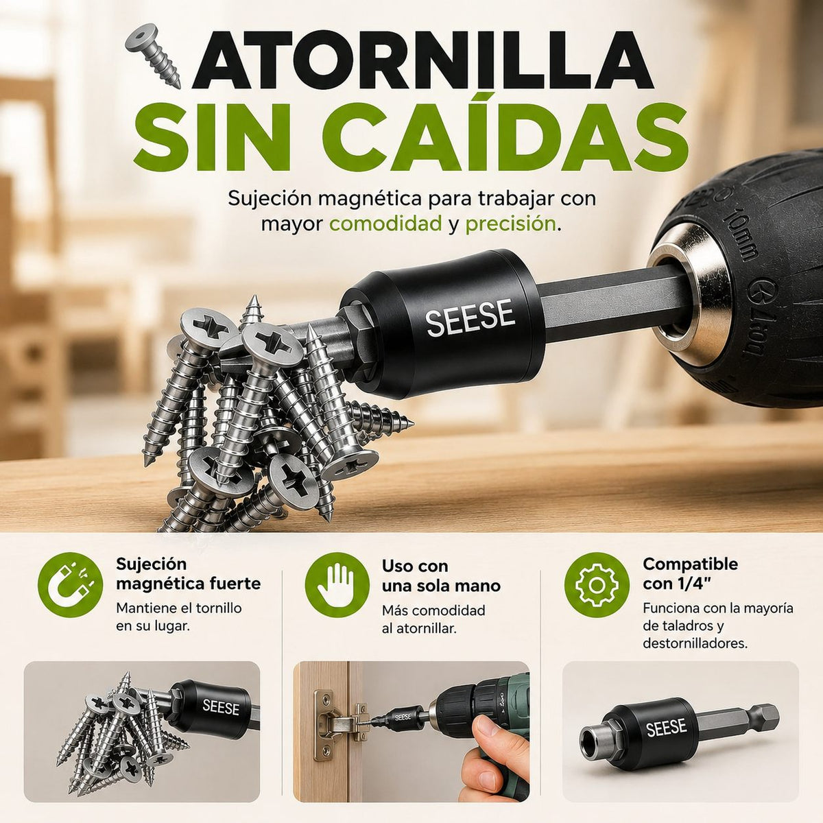 ADAPTADOR MAGNÉTICO PARA TORNILLOS✨
