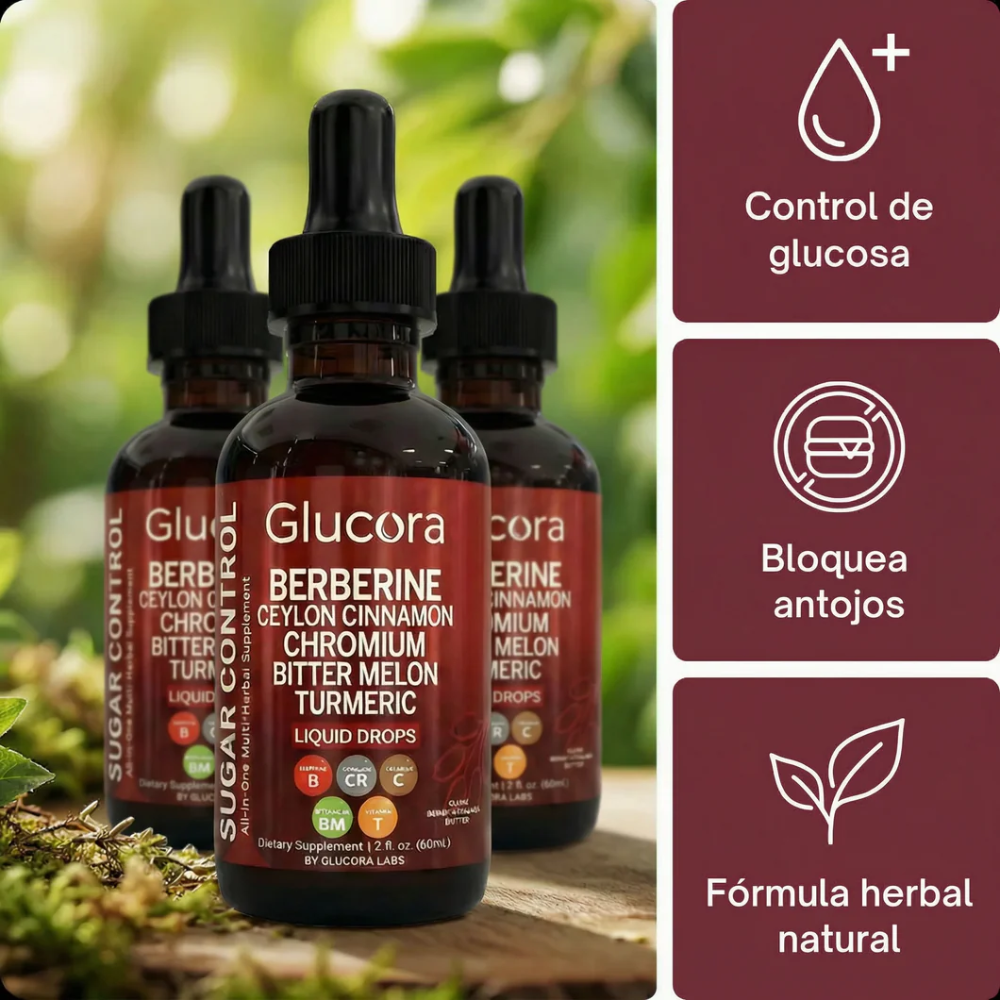 GLUCORA™ – BERBERINA LÍQUIDA 10 EN 1✅