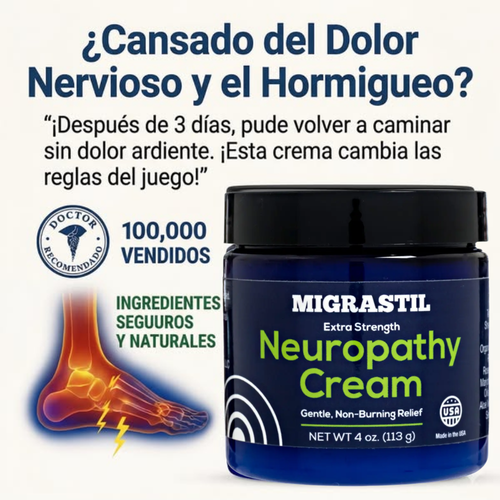 MIGRASTIL CREMA PARA NEUROPATIA - Calma el Ardor y Hormigueo en Minutos✨